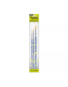 Paint Brush Set 3pcs Acrylic&Deco Round - Pebeo