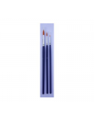 Paint Brush Set 3pcs Acrylic&Deco Round - Pebeo