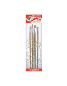 Paint Brush set 4pcs Oil&Acrylic White Bristle - Pebeo