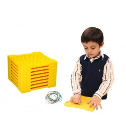 Double sided Geoboard 20x20cm SET 8pcs