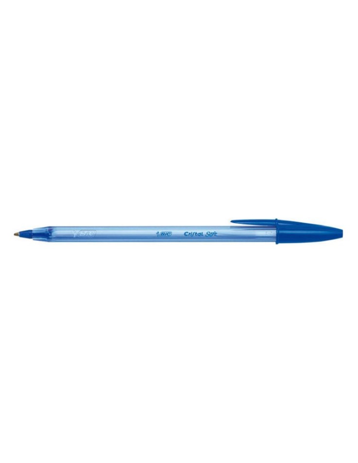 Cristal Medium Soft Ballpoint Pen 1.2mm Blue BIC