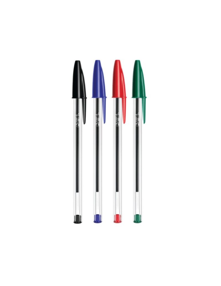 Σετ 4 Στυλό Ballpoint 1.0mm Cristal Medium...