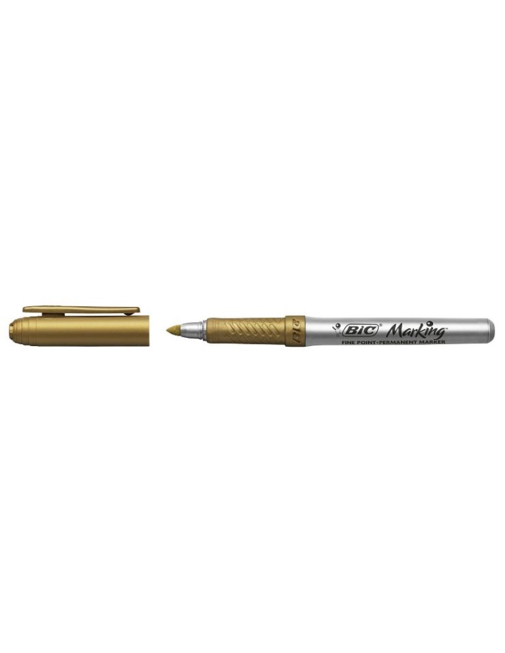 Permanent Markers 1mm Gold - Silver Set 2pcs BIC
