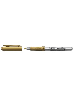 Permanent Markers 1mm Gold - Silver Set 2pcs BIC
