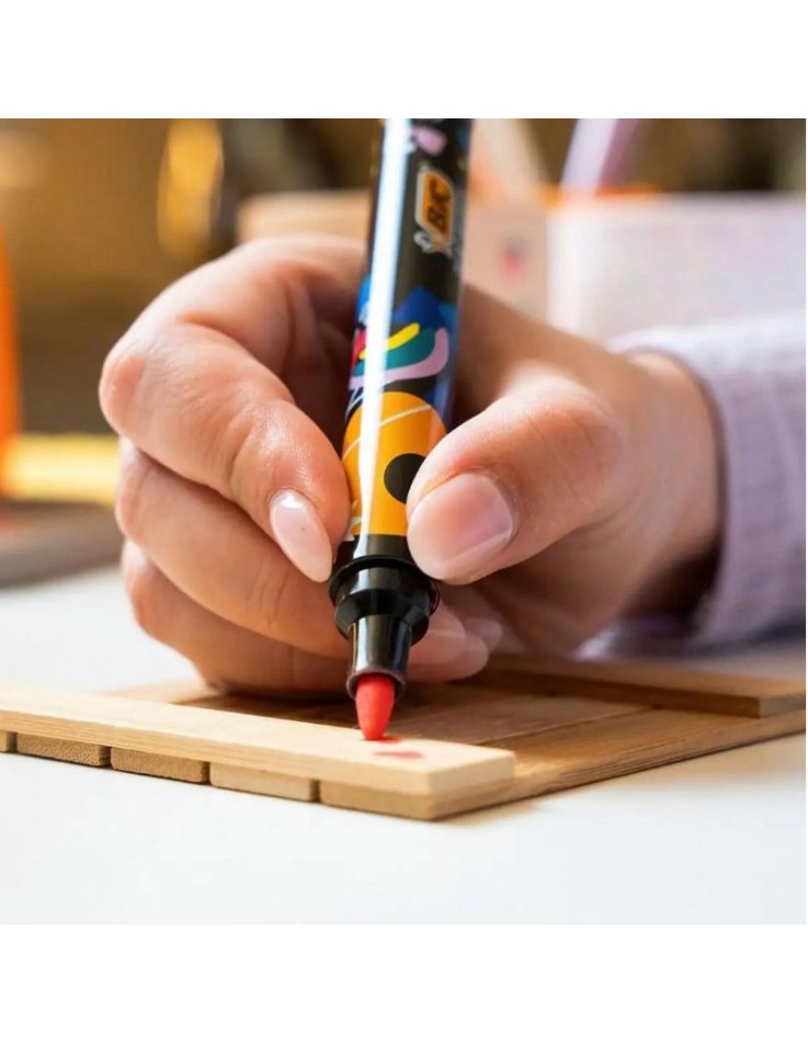 Σετ Μπογιες Μαρκαδοροι 8 Έντονα Χρωματα BIC