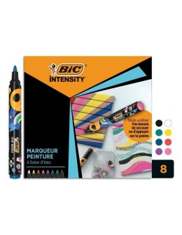 Σετ Μπογιες Μαρκαδοροι 8 Έντονα Χρωματα BIC