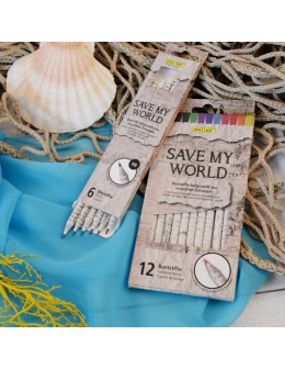 Μολύβια Save my World Μαύρα HB 6pcs - Online