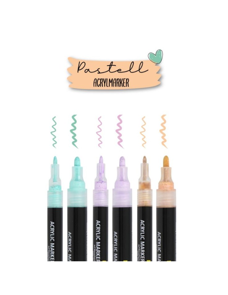 Σετ Ακρυλικών Μαρκαδόρων Pastel Lettering...