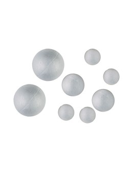 Set 60 Polystyrene Balls 1.5-2-3cm 2