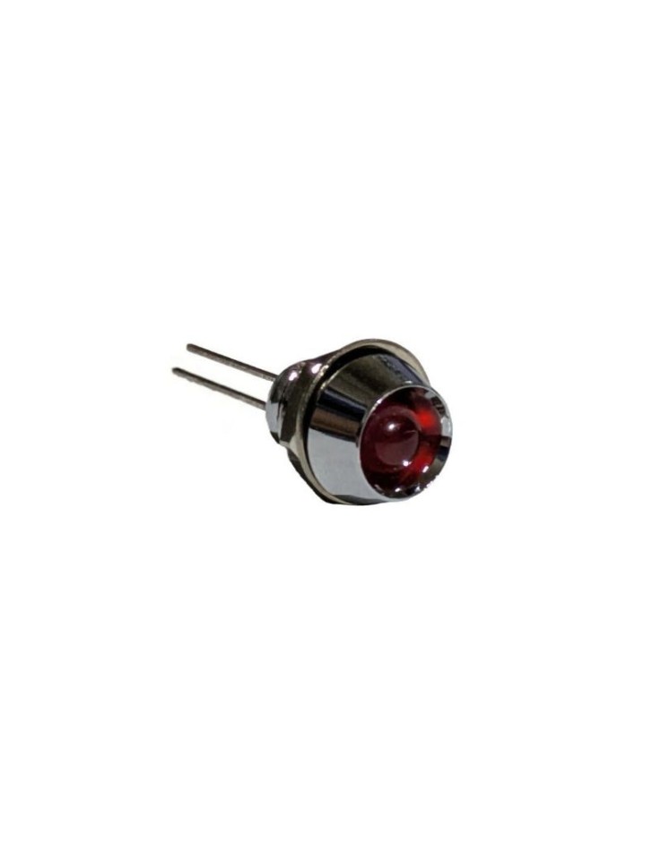 Ενδεικτική Λυχνία LED 5mm για Πάνελ - Κόκκινο