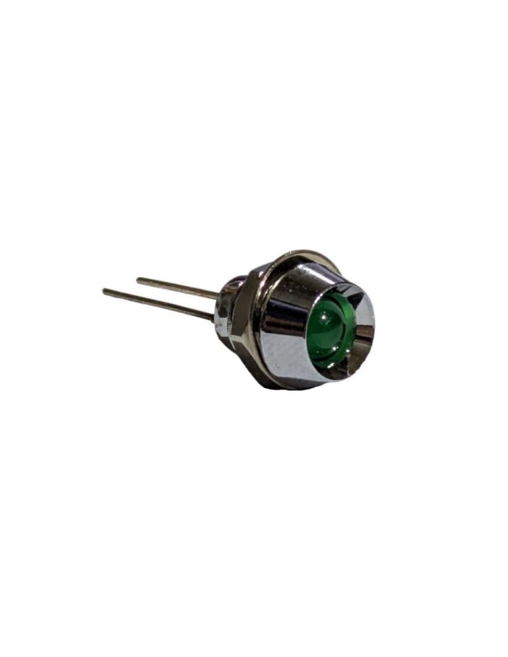 Ενδεικτική Λυχνία LED 5mm για Πάνελ - Πράσινο