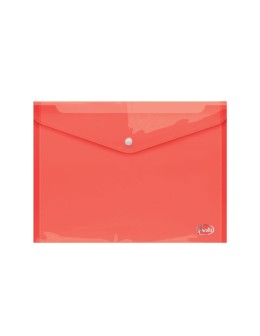 Document Wallet A4 Orange Transparent