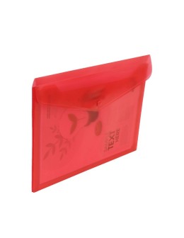 Document Wallet A4 Red Transparent