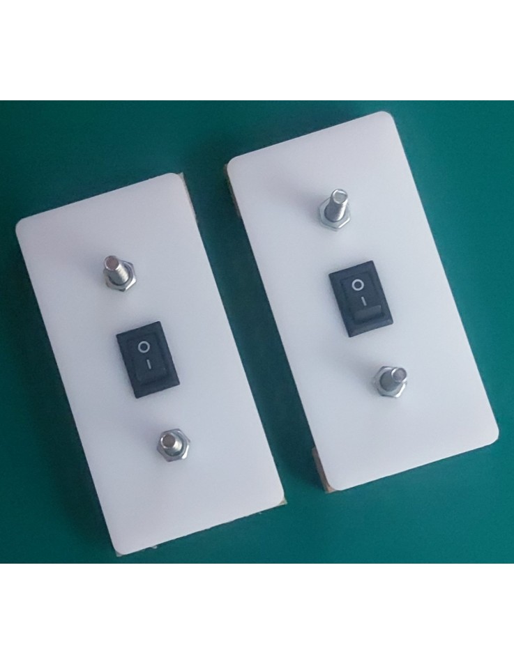 Rocker Switch ON-OFF with terminals on acrylic...