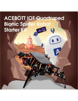 Quadruped Bionic Spider Robot Kit: Προγραμματιζόμενο με ESP8266 & WiFi ACEBOTT