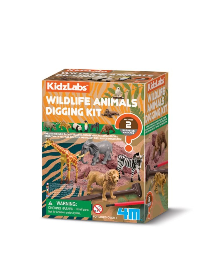 KidzLabs - Κιτ Ανασκαφής Άγρια Ζώα: Σκάψε και...