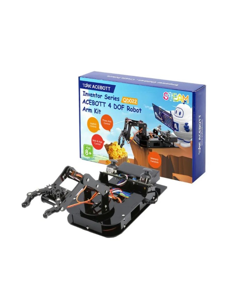 ESP32 4-DOF Robot Arm Kit – Προγραμματιζόμενος...