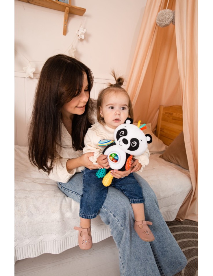 Educational Plush "Timmy the Panda" (Greek Audio)