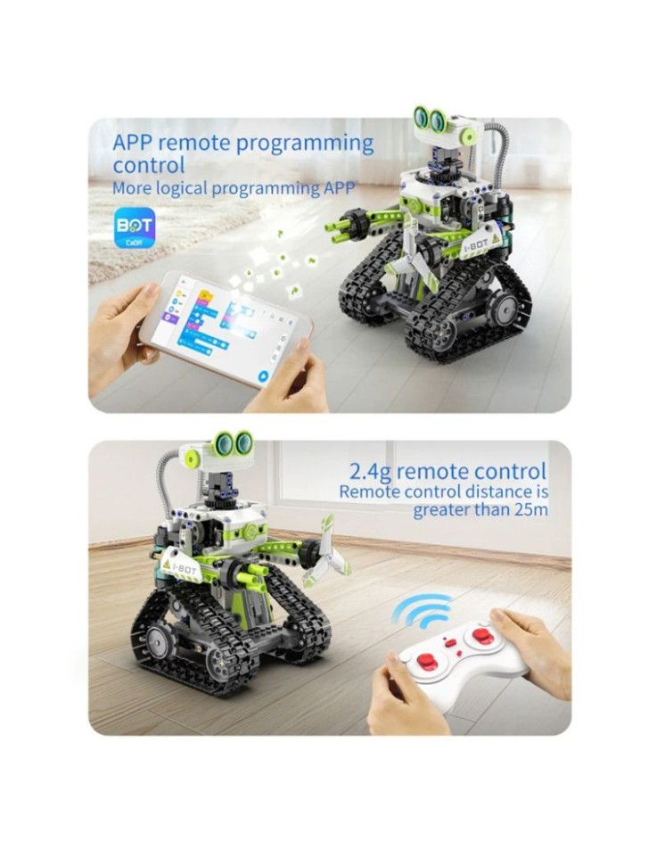 CaDA I-Bot Robot: RC Building Block Kit (Dual...