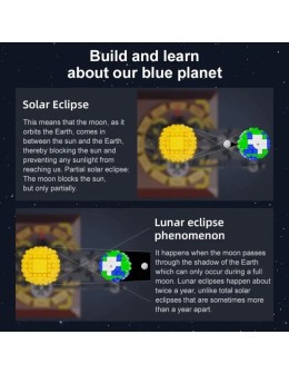 Solar System: Sun, Earth & Moon Orrery Building Set (865 pcs)