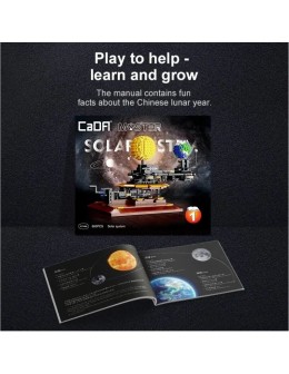 Solar System: Sun, Earth & Moon Orrery Building Set (865 pcs)