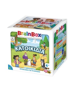 BrainBox Pets educational memory board game with animal cards for kids