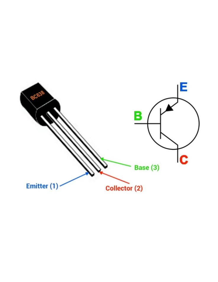 Transistor BC638 PNP, 1A TO-92