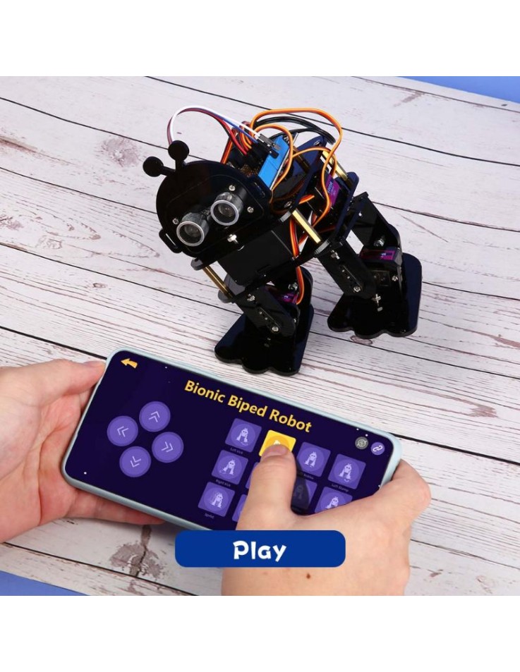 Bionic Biped Robot Kit with ESP32 & App Control...