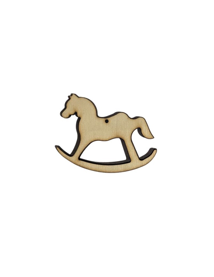 Wooden Rocking Horse 10cm