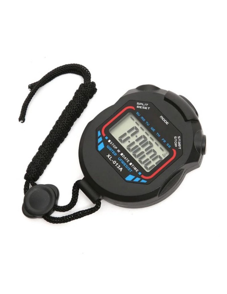 Waterproof Digital Sports Stopwatch with Lanyard