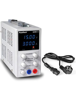 Linear Τροφοδοτικό 0-15V 0-3A 45W PeakTech P 6080 A