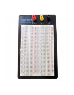 ZY-204 Solderless Breadboard 1660 holes with black aluminum backplate.