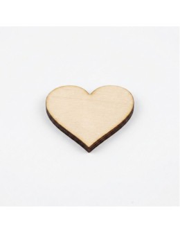Ξύλινη Καρδιά Laser Cut – 4cm