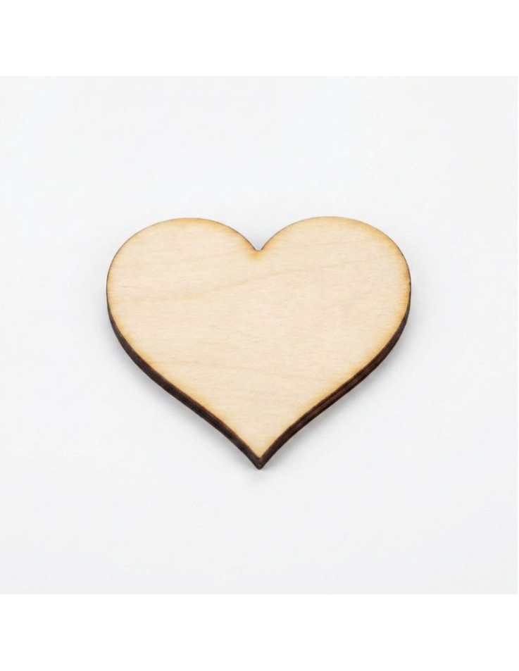 Ξύλινη Καρδιά Laser Cut - 5cm