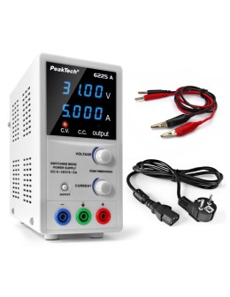 PeakTech P 6225 A switching lab power supply 30V 5A with blue LED display