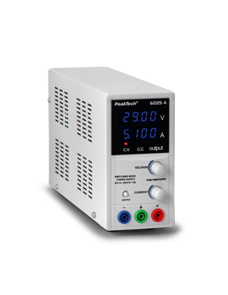 Τροφοδοτικό πάγκου 0-30v / 0-5A PeakTech P 6225 A