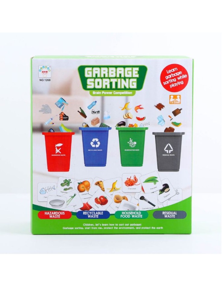 Garbage Sorting Educational Board Game -...