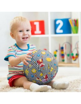 BubaBloon Balloon Cover Animals & Stripes Blue
