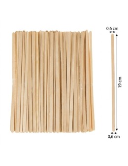 Natural Wooden Craft Popsicle Sticks 6x190mm 100pcs