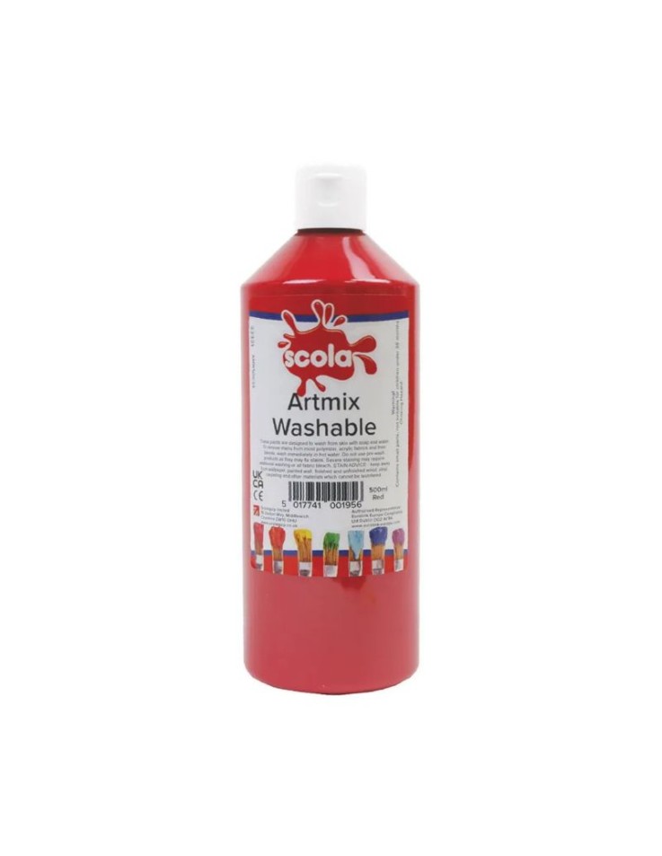 Μπογιά Tempera Artmix 500ml - Κόκκινο (Bright)