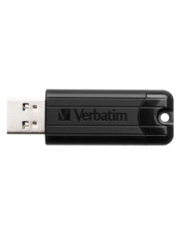 USB Flash Drive Verbatim PinStripe 128GB Μαύρο