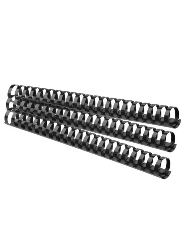 Spiral Binding Comb 25mm 50pcs Black