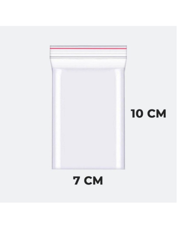 Ziplock Bags 7x10cm Transparent (100 pcs)