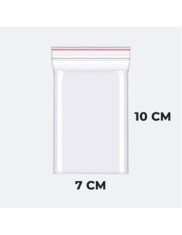 Ziplock Bags 7x10cm Transparent (100 pcs)