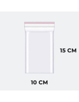 Σακουλάκια με Ζιπ 10x15cm Διάφανα (100 τεμ.) 2