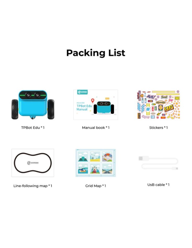 TPBot Edu Car Kit για micro:bit Elecfreaks