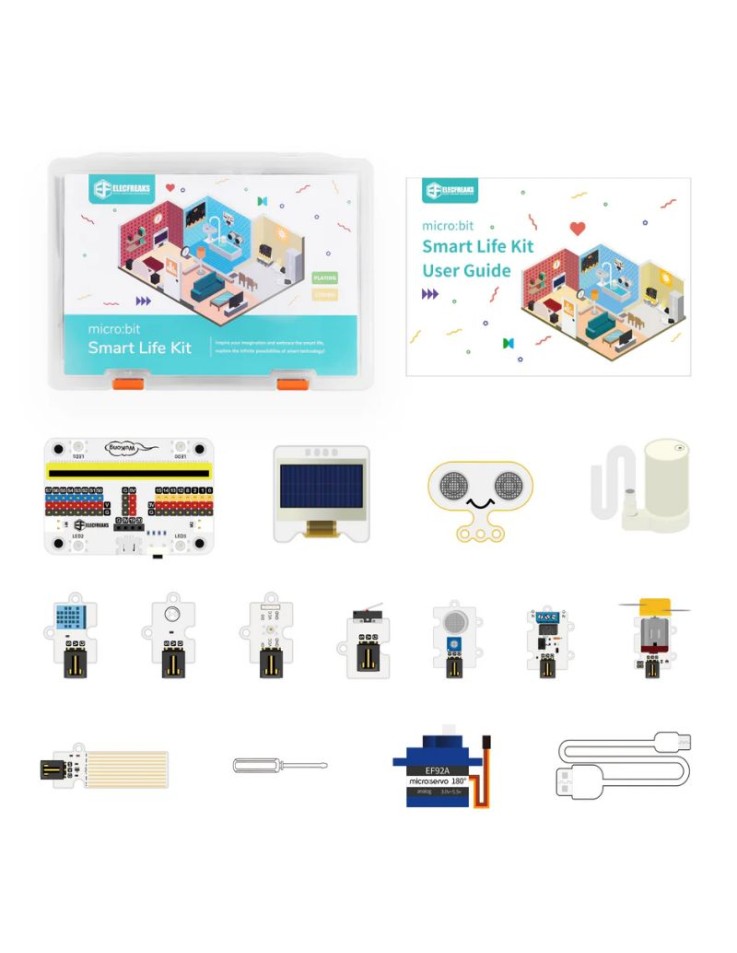 Το εκπαιδευτικό Elecfreaks Smart Life Kit με αισθητήρες και πλακέτα Wukong για projects βιώσιμης ανάπτυξης με micro:bit