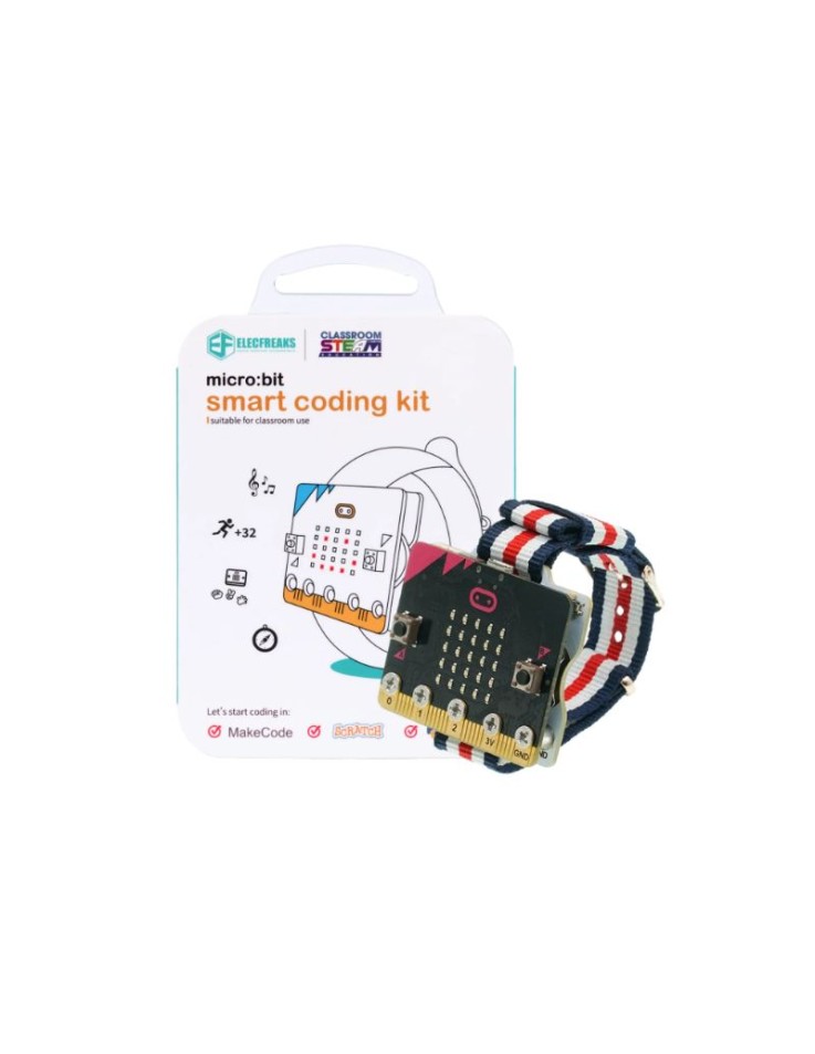 Το εκπαιδευτικό Elecfreaks Smart Coding Watch Kit που μετατρέπει το micro:bit σε προγραμματιζόμενο ρολόι