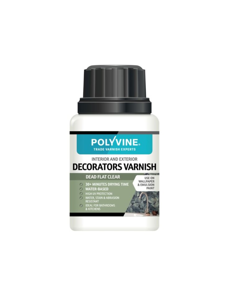 Decorators Varnish 100ml Dead Flat - Polyvine
