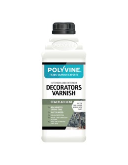 Decorators Varnish 1L Dead Flat - Polyvine